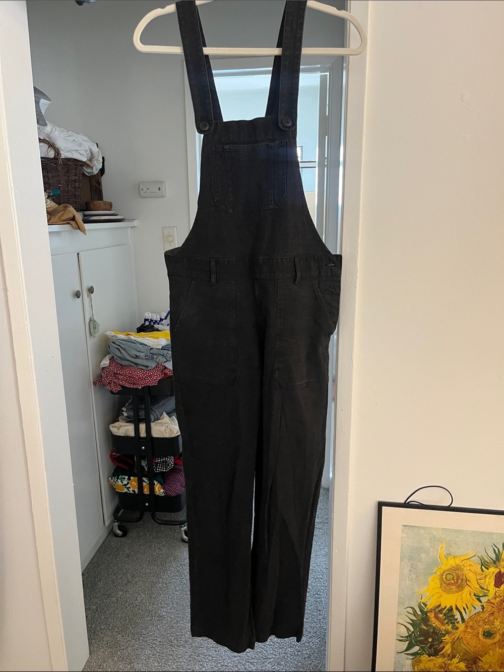 Bridge & Burn Black Women's Denim Overalls Jumpsuit